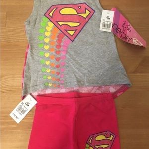 NWT 2 Pc set!SuperGirl Tank +Shorts